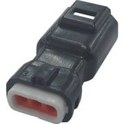 P-CB01A5-03B0-02 [TRUSCO 防水コネクタ プラグハウジング （10個入）芯数3 被覆外径Φ1.3～1.7 黒]