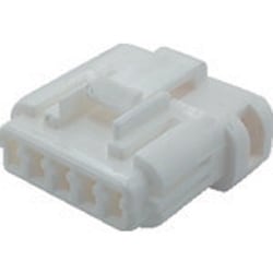 P-CB01A5-05N0-02 [TRUSCO 防水コネクタ プラグハウジング （10個入）芯数5 被覆外径Φ1.3～1.7 白]