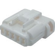 P-CB01A5-05N0-02 [TRUSCO 防水コネクタ プラグハウジング （10個入）芯数5 被覆外径Φ1.3～1.7 白]