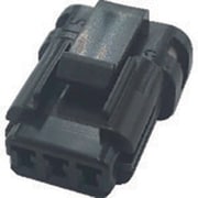 P-CB01A6-03B0-01 [TRUSCO 防水コネクタ ソケットハウジング （10個入）芯数3 被覆外径Φ1.0～1.3 黒]