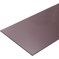 TRUSCO ポリカーボネート平板1000mm 2000mm 厚み2mm ブラウンスモーク PCB2-100200-BR