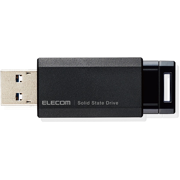 ESD-EPK0500GBK [SSD 外付け ポータブル 500GB 超小型 ノック式 ブラック USBメモリサイズ]