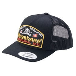 MEGABASS CAP PSYCHIC TRUCKER BLACK/BLACK