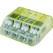 QLX 4 [ニチフ クイックロック 差込形電線コネクタ 極数4 黄透明 50個入]