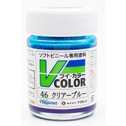 VC-46 ソフトビニール専用塗料 Vカラー 瓶 23ml クリアーブルー [模型用塗料]