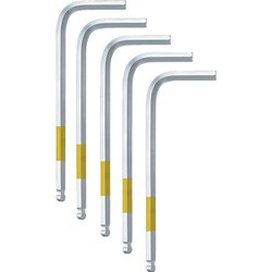 SBNC-40S-5P [ワイズ ボールポイントレンチ【単品】5本組NC（標準サイズ）4.0mm]