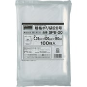 SPB-20 [TRUSCO 規格ポリ袋20号 縦600X横460Xt0.03 100枚入 透明]