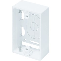 SFBA12 [マサル ニュー・エフモール付属品 露出ボックス 1個用 浅型 ホワイト]