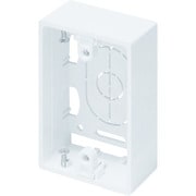 SFBA12 [マサル ニュー・エフモール付属品 露出ボックス 1個用 浅型 ホワイト]