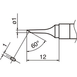 T36-C1 [白光 こて先 1C型]