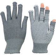 STCH-EKS-GY-M [ミドリ安全 指先が使える手袋 スライドタッチeks （調温・消臭効果） グレー M]