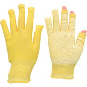 STCH-EKS-Y-M [ミドリ安全 指先が使える手袋 スライドタッチeks （調温・消臭効果） イエロー M]