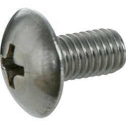 TRUSCO シールアップ[R上]スクリュー トラス型 SUS全ネジ M3X12 ニトリルゴムパッキン付 5本入 SUSC-0312NBR-5