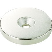 TRUSCO ネオジム丸形磁石 皿ネジ穴付 外径6MM×6MM M1.6 1個入り T06R06-M1.6