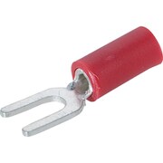 TRUSCO 絶縁被覆付圧着端子 ストレート形 Y形（100個入） T-AVF1.25-V3.5-R