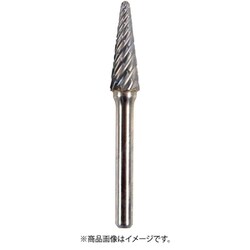 TCBINX4700 [NRS 超硬バー テーパーs-inoxカット 刃径12×刃長30×軸径6×軸長45 ロー付]