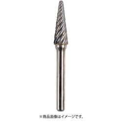 TCBSTL4600-1 [NRS 超硬バー テーパーd-steelカット 刃径10×刃長27×軸径6×軸長48 ロー付]