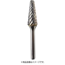 TCBSTL4700 [NRS 超硬バー テーパーd-steelカット 刃径12×刃長30×軸径6×軸長45 ロー付]