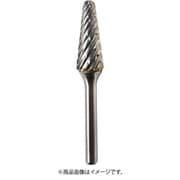 TCBSTL4700 [NRS 超硬バー テーパーd-steelカット 刃径12×刃長30×軸径6×軸長45 ロー付]