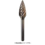 TCBSTL6450 [NRS 超硬バー トンガリd-steelカット 刃径8×刃長19×軸径6×軸長46 ロー付]