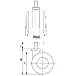 ヨドバシ.com - トラスコ中山 TRUSCO TDN40-M8 [TRUSCO ねじ込み双輪