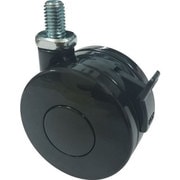 TDNS60-M8 [TRUSCO ねじ込み双輪キャスター ナイロン車輪 自在ストッパー付 Φ60 M8]