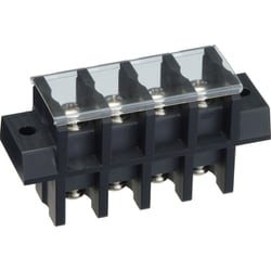 TRUSCO 貫通端子台 600V 50A 3P カバー付き TOTB-3013N-3P-C