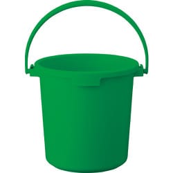 TRUSCO PPカラーバケツ 22L 緑 TPPB-22-GN