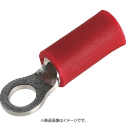 T-RAV1.25-3-R [TRUSCO 絶縁被覆付圧着端子 ストレート形 丸形（100個入）]