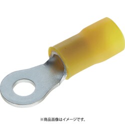TRBV0.3-3-Y [TRUSCO 絶縁被覆付圧着端子 拡管形 丸形 100個入]