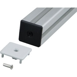 TRUSCO TSF40用フレームキャップロックタイプN4040（ブラック） TSFK06LB