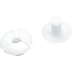 TRUSCO プラスチック留め具 フランジ径10mm板厚1.8mm以下用20S入 TSL-10-1.8