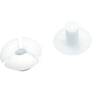 TRUSCO プラスチック留め具 フランジ径12mm板厚8.0mm以下用20S入 TSL-12-8