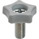 TRUSCO ツールノブΦ18 M5X15（10個入）白 TT3M5X15-W