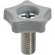 TRUSCO ツールノブΦ18 M6X20（10個入）白 TT3M6X20-W