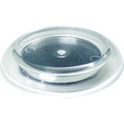 TUR630-TM-12 [TRUSCO キャスタ-用受け皿 ゴム付 64MM 透明 12個入]