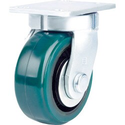 TRUSCO 超重高荷重用キャスター 自在 200MM 耐湿ウレタン車輪1500kgF TUSH200-KPL
