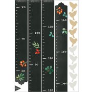 TS-7012-ASS [ウォールステッカー フチなし 鳥メモ身長計 SSサイズ シールタイプ]