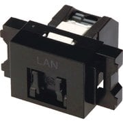 VOL-5OCBZL-BKL [コーニング Cat5e RJ45モジュラージャック+JISプレート用アダプタセット]