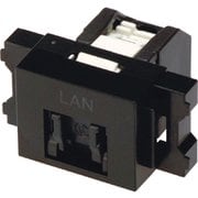 VOL-6OCBZL-BKL [コーニング Cat6 RJ45モジュラージャック+JISプレート用アダプタセット]