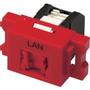 VOL-6OCBZL-RDL [コーニング Cat6 RJ45モジュラージャック+JISプレート用アダプタセット]