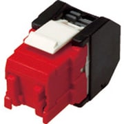 VOL-OCK5E-U-R [コーニング RJ45モジュラージャック ツールレスタイプ Cat5e 赤]