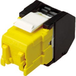 VOL-OCK5E-U-Y [コーニング RJ45モジュラージャック ツールレスタイプ Cat5e 黄]
