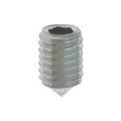 TRUSCO 六角穴付止めネジ とがり先 ステンレス M3x8 22本入 Y301-0308