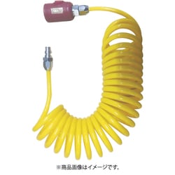 ヤマト スパイラルエアホース（ボタン式カップリング付） YCU-3BT