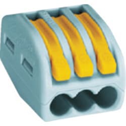 WF-3BP [WAGO WF-3 より線・単線接続可能コネクタ 3穴用 8個入]