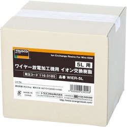 WIER-5L [TRUSCO ワイヤー放電加工機用イオン交換樹脂 5L用]