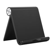 LP115-50748 [UGREEN タブレットスタンド 卓上 スマホホルダー iPadスタンド 折りたたみ式 角度調整可能 4-12インチに対応 滑り止めゴム付き ブラック]