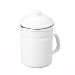ピア・コローレ 漉しアミ付オイルポット 1.0L ホワイト PCL-05W