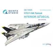 QNTD72025 1/72 F-14A 内装3Dデカール （グレートウォール用） [プラモデル用品]
